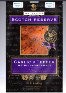 Scotch Reserve – Scottish Smoked Salmon with Garlic & Cracked Black Pepper